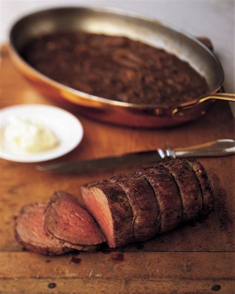 Bake at 450° for 25 minutes or until a thermometer registers 125°. Beef Tenderloin With Shallot Mustard Sauce | Recipe in 2020 | Beef tenderloin, Beef, Beef ...