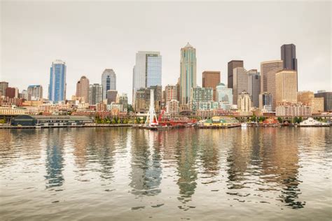Cityscape Of Seattle Washington Skyline Stock Photo Image Of Travel
