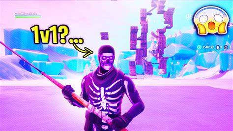 PURPLE SKULL TROOPER Challenged Me To A 1v1 Build Battle MUST SEE