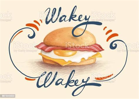 Wakey Wakey Stock Illustration Download Image Now Bacon Sandwich