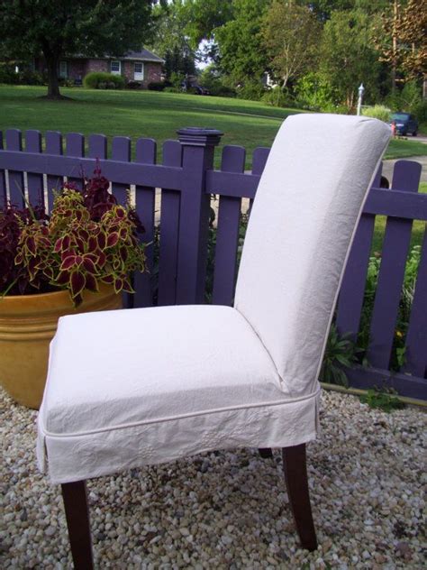 This a beautiful parsons chair which has a great amount of versatility because it can be combined with various slip covers by set of 2 dining chairs with removable slipcovers. Parson Chair Slipcover Tailored Skirt Canvas Dining Chair ...