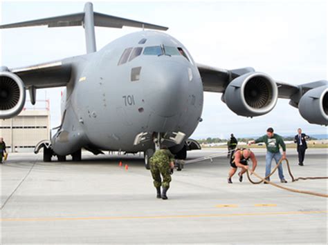 It is the heaviest aircraft ever built and has the largest wingspan as well at 290 feet across. Heaviest Aircraft Pulled - CKA
