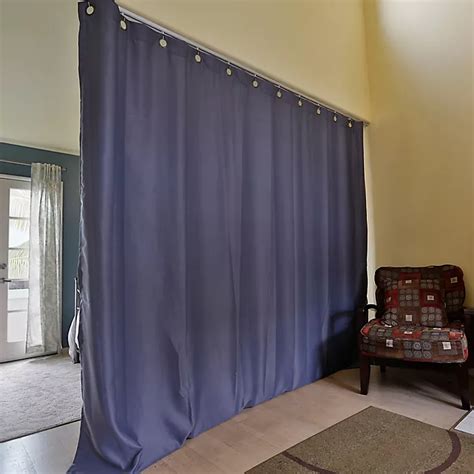 Roomdividersnow Ceiling Track Room Divider Kit With 8 Foot Tall Curtain