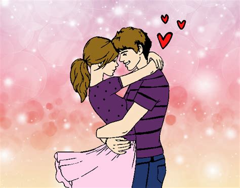 Dibujo De Parejas Enamoradas Conjunto De Iconos De Parejas Felices De Dibujos Animados