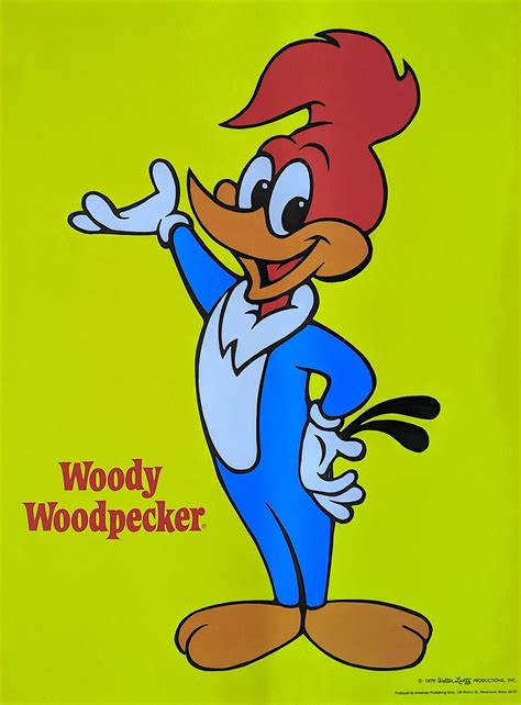 Lot Woody Woodpecker By Walter Lantz Poster 1979