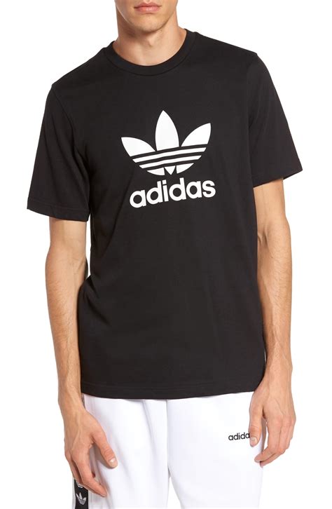 Adidas Originals Trefoil Graphic T Shirt In Black For Men Save 37 Lyst
