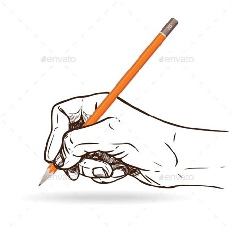 Hand Holding Pencil Holding Hands Drawing Hand Sketch Pencil