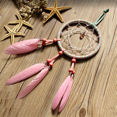 This list of diy gifts for girlfriend are the best if you want to give her something hand made and really special. Pink Feather Dreamcatcher Wall Hanging Drop Interspersed ...