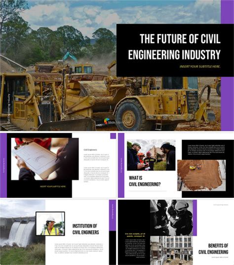 100 Civil Engineering Ppt Templates Slide Members