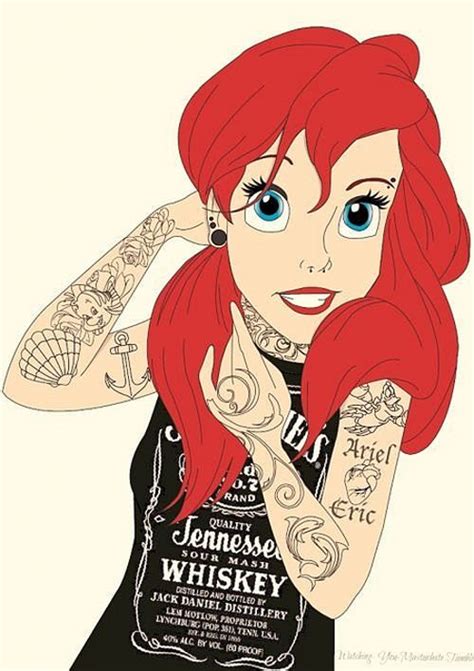 Tattooed Cartoon Characters Inked Magazine Emo Disney Punk Disney