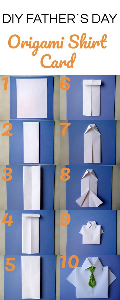 How To Make An Origami Shirt Card For Fathers Day