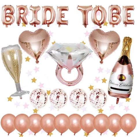 Bride To Be Hen Do Party Banner Tassels Foil Balloons Wedding Bridal