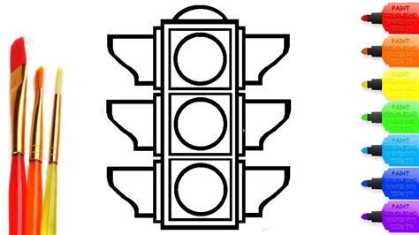 Kids Coloring Pages Traffic Lights