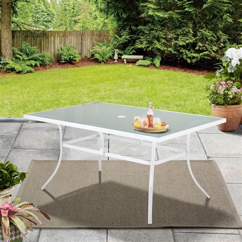 Mainstays Glass Top Outdoor Dining Table Glass Designs