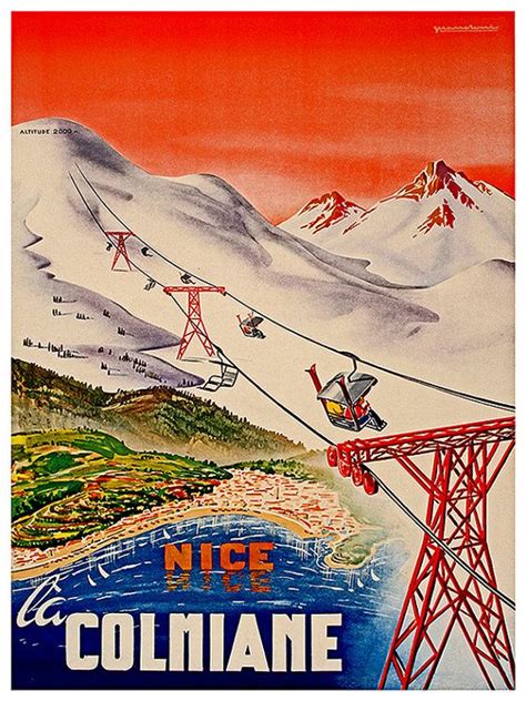 Art Nice France Poster Travel Print Vintage French By Blivingstons