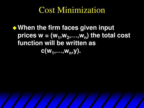 Ppt Cost Minimization Powerpoint Presentation Free Download Id4937403