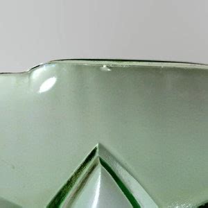 Ca 1930 Hazel Atlas Diamond Arches Green Vaseline 8 Etsy