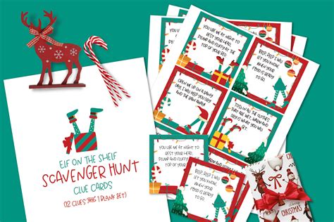 Free Printable Elf On Shelf Scavenger Hunt