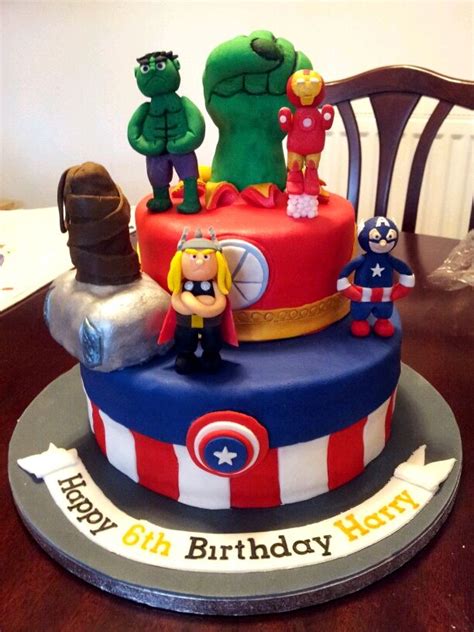 It contains white chocolate and is really good. Avengers Cake | Cake designs birthday, Marvel birthday ...