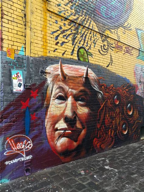 See Wall Graffiti Praising And Parodying Donald Trump Urbanist