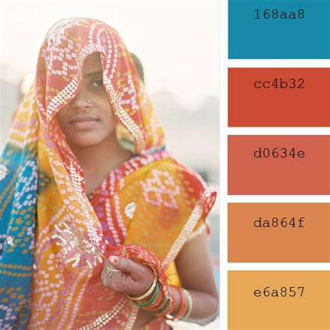 Paletas De Colores Cálidos India Paletas De Colores Cálidos Paletas