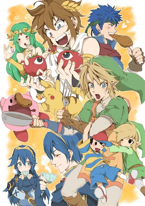 Link Toon Link Ness Ike Marth Kirby Lucina Pit