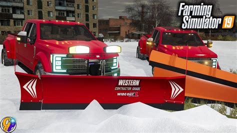 Fs19 Snow Storm 5000 Snow Plow Farming Simulator 19 Youtube