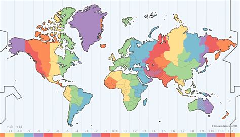 Time Zone Map Check Time Zones Of The World