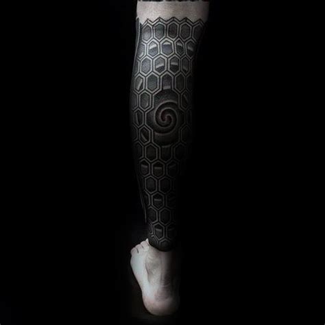 The black tattoo ink is the darkest of all inks, and although it is used for shading and outlining detailed body ink designs, it can also work well in a standalone piece. 70 All Black Tattoos For Men - Blackout Design Ideas