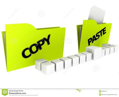 Folders Copy And Paste Stock Illustration Illustration Of Clip 2035117