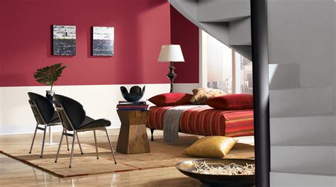 Whatever the case, a fresh coat. Living room color - crimson red and grey - Remodeling Cost ...