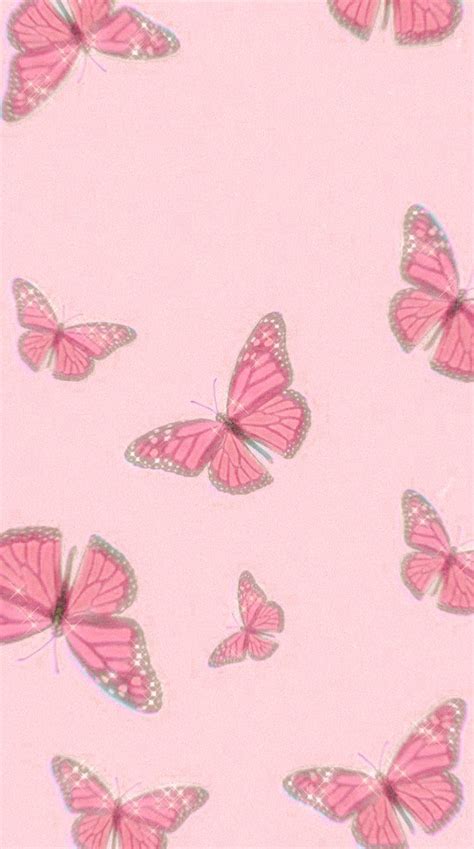 Pink butterfly iphone wallpaper iphone wallpaper. pink butterflies in 2020 | Butterfly wallpaper iphone ...