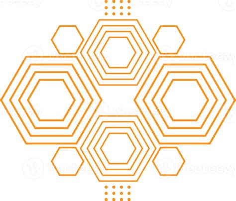 modern geometric hexagonal shape design 17399145 png