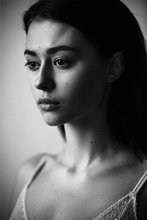 Wallpaper Women Model Portrait Face Monochrome Aleksey Trifonov