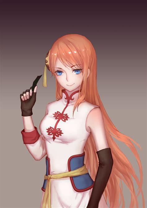 Illustration Redhead Long Hair Anime Anime Girls Blue Eyes
