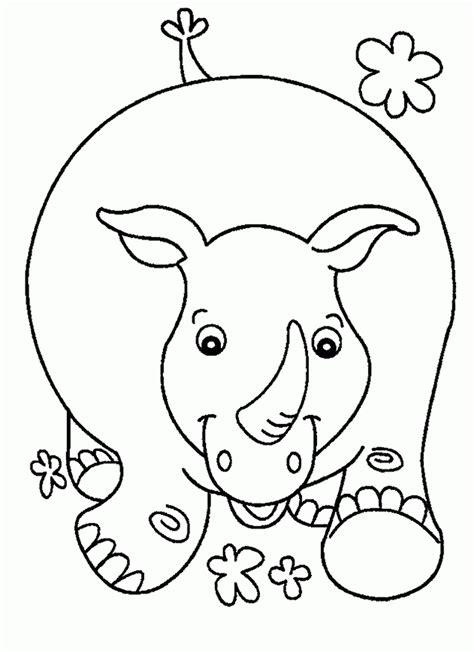 Desenhos De Rinoceronte Para Colorir Desenhos Para Pintar E Imprimir