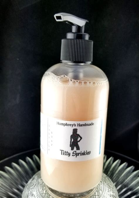 Titty Sprinkles Body Wash 8 Oz Birthday Cake Scented Castile Soap
