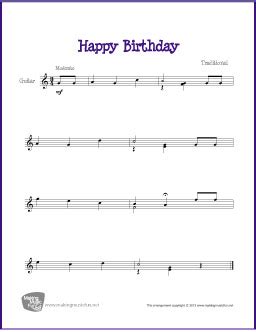 Watch our community members perform this song. Happy Birthday | Free Beginner Guitar Sheet Music