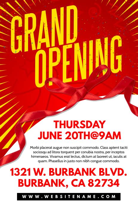 Grand Opening Poster Template | PosterMyWall