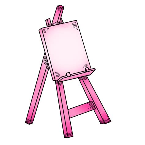 Free Pink Drawing Easel 15097259 Png With Transparent Background