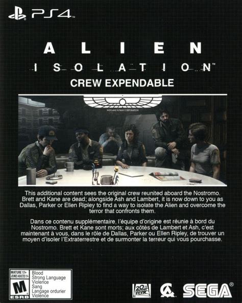 Alien Isolation Nostromo Edition 2014 Box Cover Art Mobygames