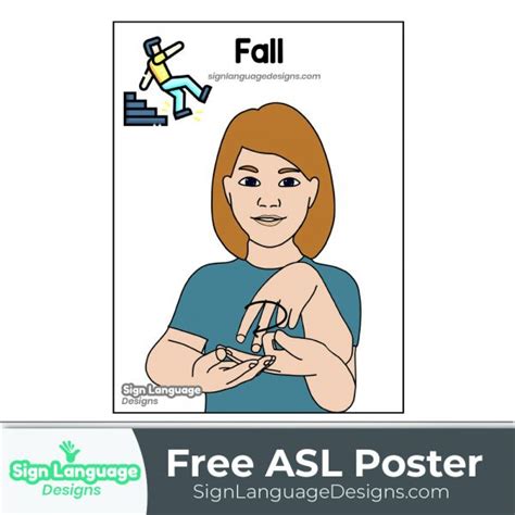 Free Asl Sign Poster Everyday Sign Language Designs