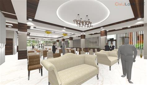 Banquet Hall 3d Interior Design 2 Civillane