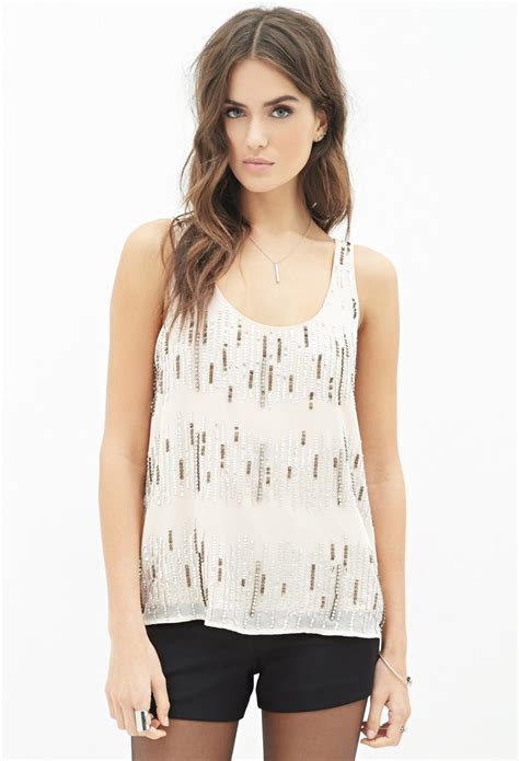 We did not find results for: Lyst - Forever 21 Embellished Tank Top in Metallic