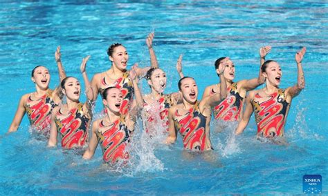 China Wins Artistic Swimming Team Technical At Fina Worlds Global Times