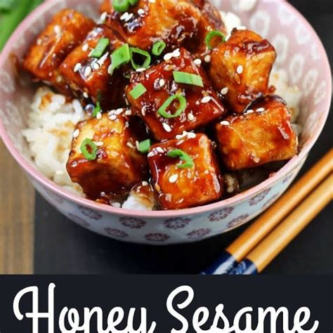 Saag tofu (tofu with spinach, ginger, coriander and turmeric) recipe. Crispy Honey Sesame Tofu | Recipe in 2020 (With images) | Sesame tofu, Firm tofu recipes, Tofu ...