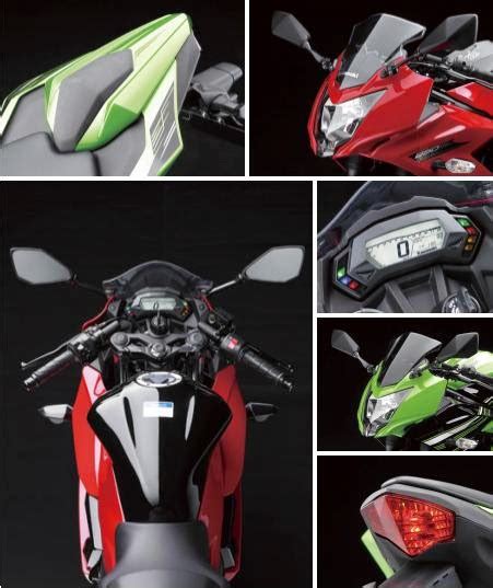 The 249cc, twin cylinder engine on ninja 250 is good for 39 hp at 12,500 rpm and 23.5 nm at 10,000 rpm. Harga Spesifikasi Kawasaki Ninja RR Mono 2015, Full ...