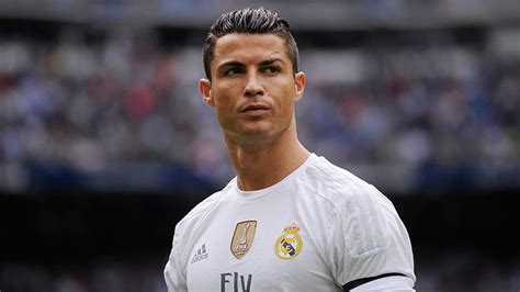 Cristiano Ronaldo Cr7 Is Wearing White Sports Dress Standing In Blur