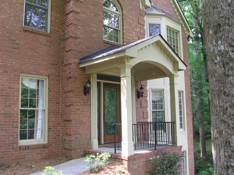 Gable Roof Portico Designed And Built By Georgia Front Porch