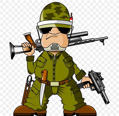 Cartoon Army Man Army Military